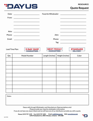 Quote Request Form