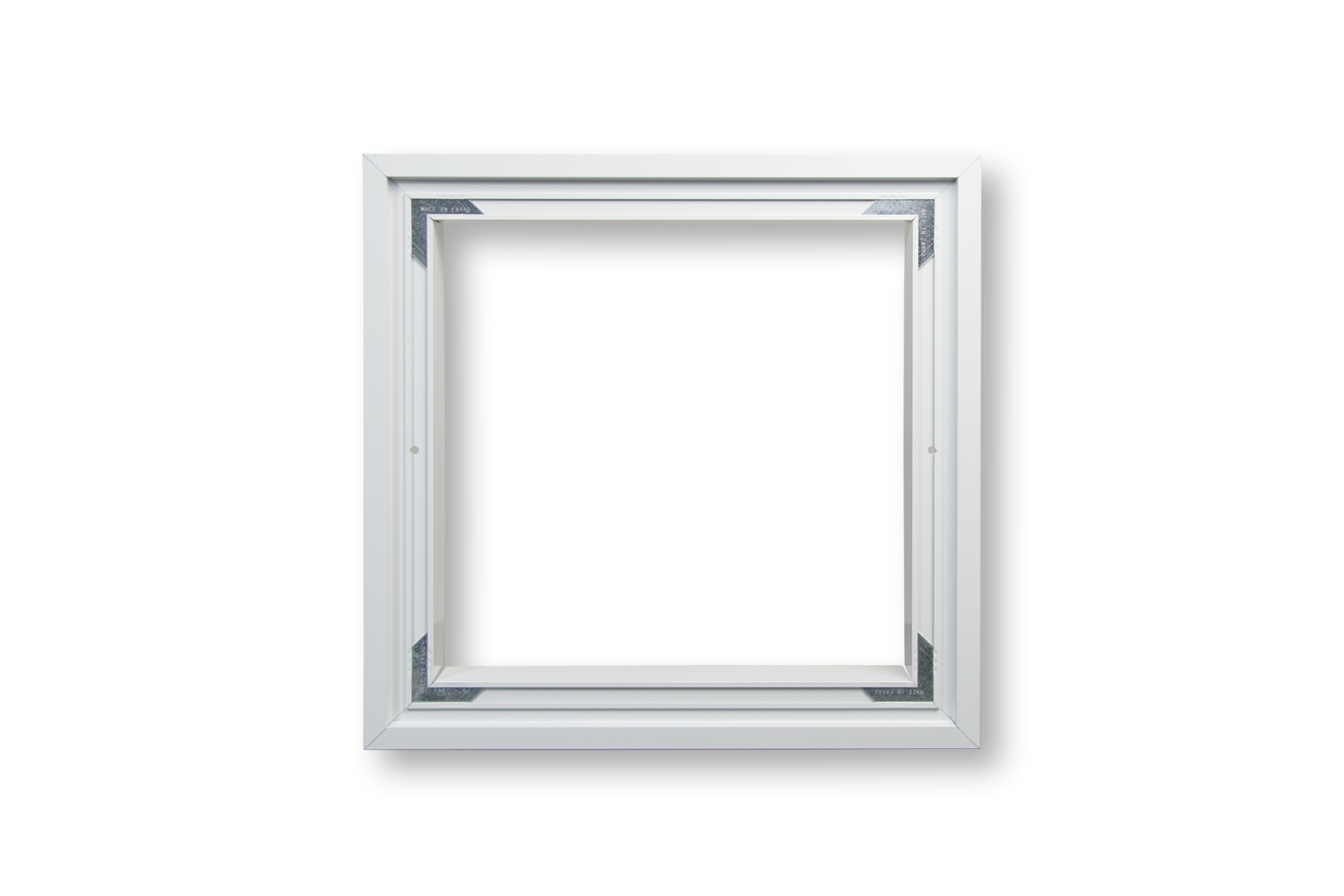 Dayus -MF Mounting Frame for Grilles and Registers  White Aluminum