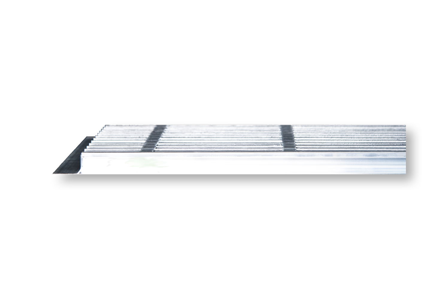 Dayus DABLS Mill Shallow Bar Linear Grille Side View